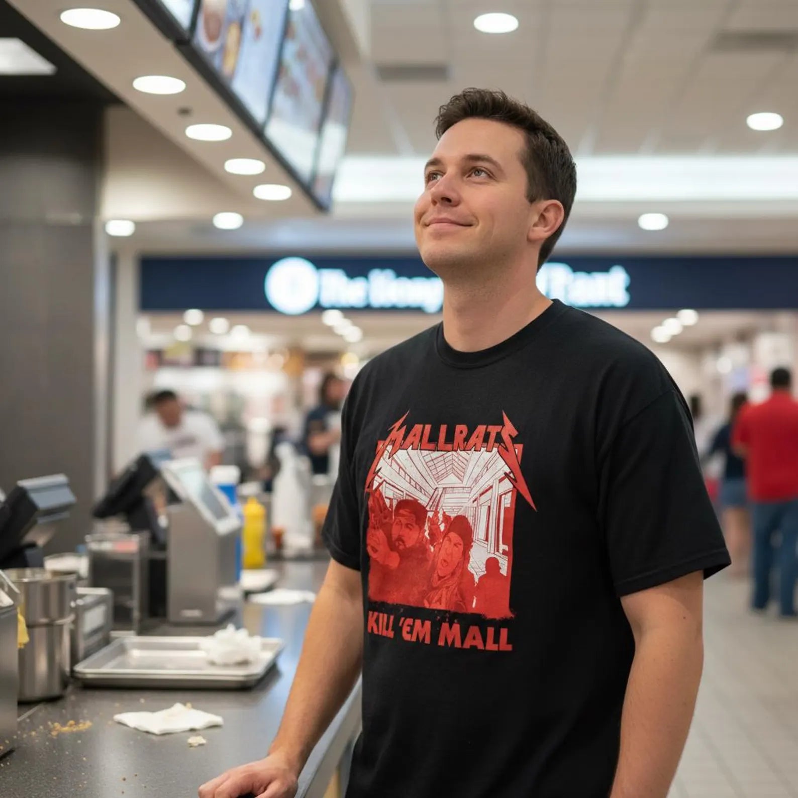 Mallrats Metallica Parody T-shirt — view 6