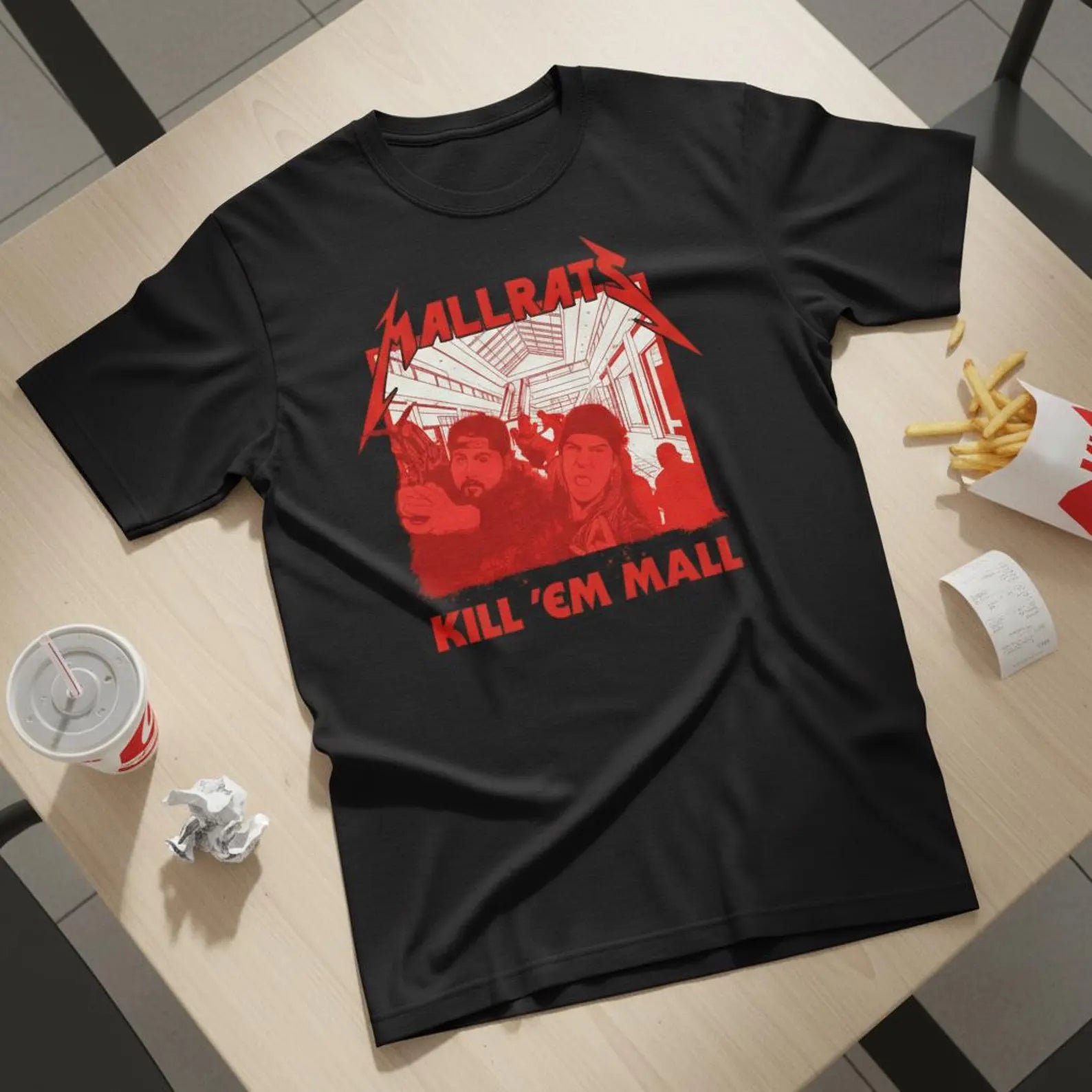 Mallrats Metallica Parody T-shirt — front