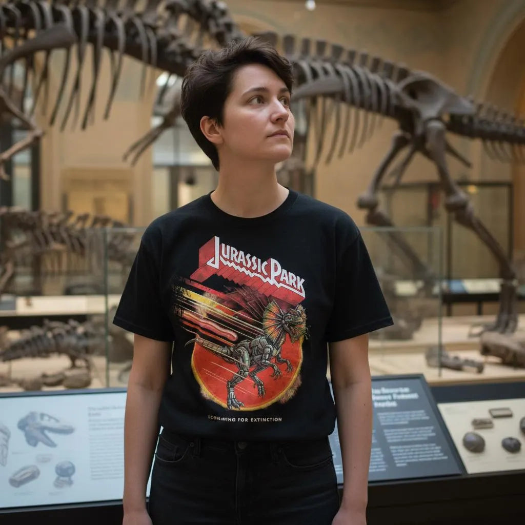 Jurassic Park Screaming for Extinction T-Shirt — view 5