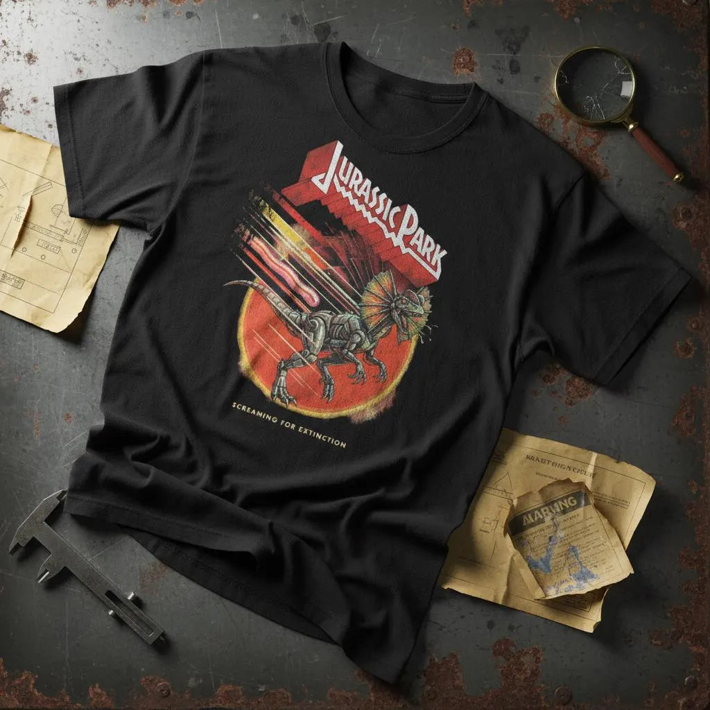 Jurassic Park Screaming for Extinction T-Shirt — front