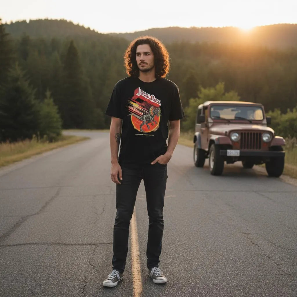 Jurassic Park Screaming for Extinction T-Shirt — view 8