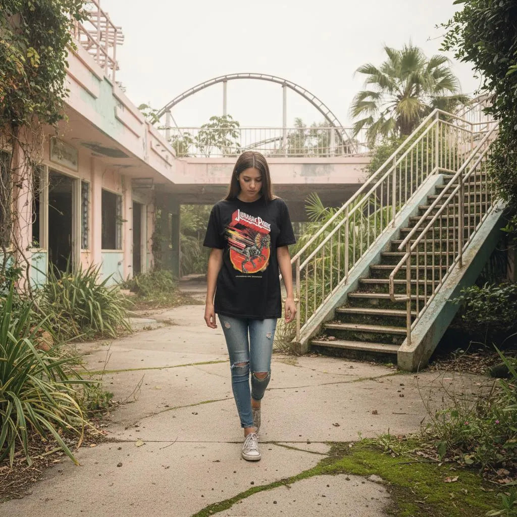 Jurassic Park Screaming for Extinction T-Shirt — view 9